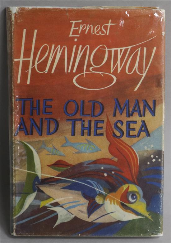 Hemingway, Ernest - The Old Man and the Sea, 1st English edition, with d.j. with slight near to extremities, Jonathan Cape, London 1952
